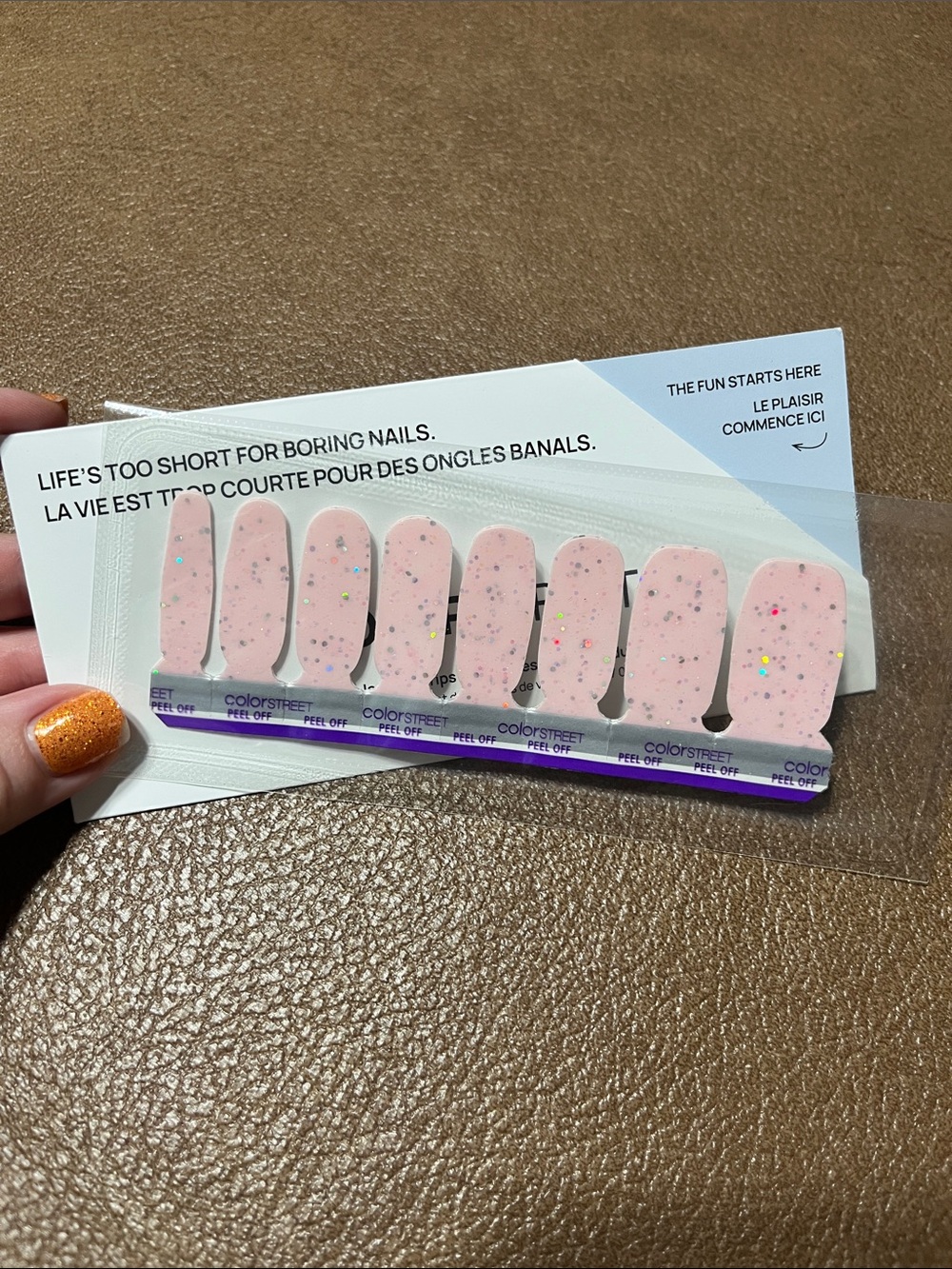 BOGO COLOR STREET | Pink Dewdrop Nail Strips